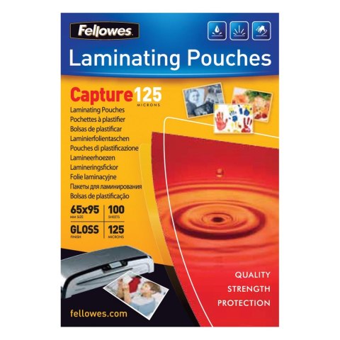 Fellowes folie do laminowania | 125 mic | 65x95mm | 100szt.