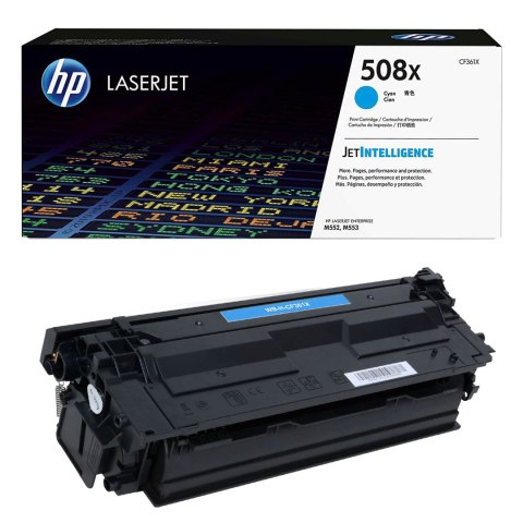 Toner HP 508X do Color LaserJet M552/553 | 9 500 str. | cyan