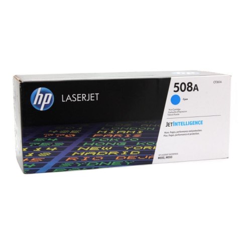Toner HP 508A do Color LaserJet M552/553 | 5 000 str. | cyan