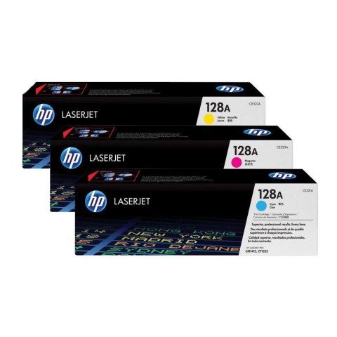 Zestaw trzech tonerów HP 128A do LJ Pro CP1525 ,CM1415 | 3 x 1 300 str. | CMY