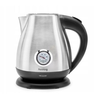 Huslog Czajnik retro elektryczny z termomentrem srebrny