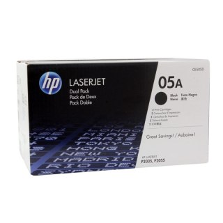 Zestaw dwóch tonerów HP 05A do LaserJet P2035/2055 | 2 x 2 300 str. | black