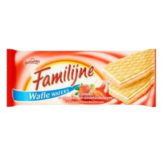 Familijne wafelki Gofrowe truskawkowe | 130g