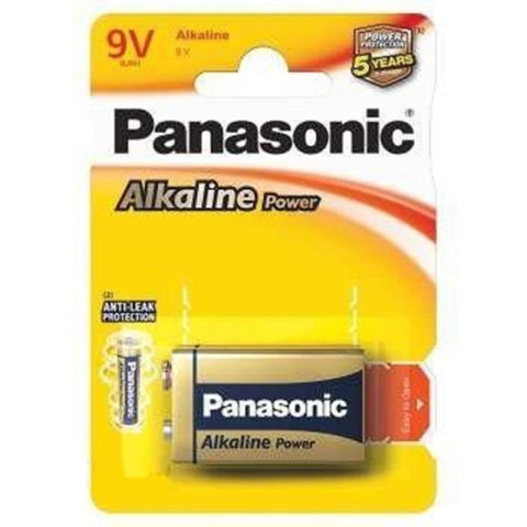 Baterie Panasonic alkaliczne ALKALINE 6LR61AP/1BP | 1szt. 9V 6F22