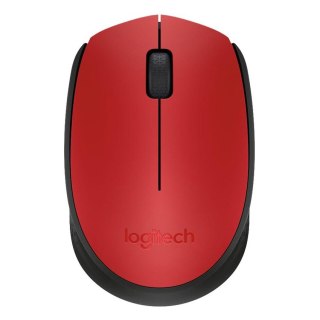 Logitech M171 mysz optyczna | bezprzewodowa | USB | red
