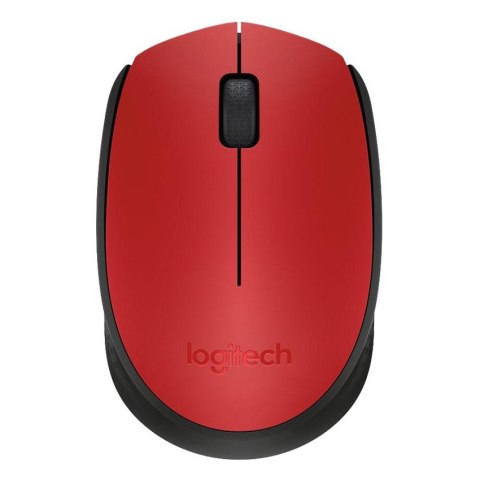 Logitech M171 mysz optyczna | bezprzewodowa | USB | red
