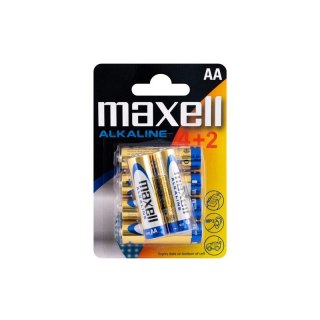 MAXELL Bateria Alkaliczna AA LR6 | 4+2PK BLISTER