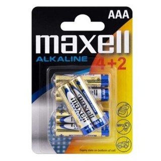 MAXELL Bateria Alkaliczna AAA LR3 | 4+2PK BLISTER
