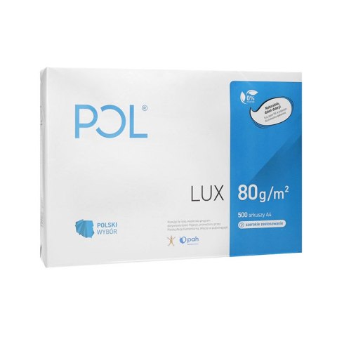 Papier ksero POLlux 161CIE | A4 | 80g | 500 arkuszy | Klasa B