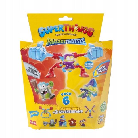 SUPERTHINGS Mutant Battle 2 + Egzoszkielety 4 Figurki