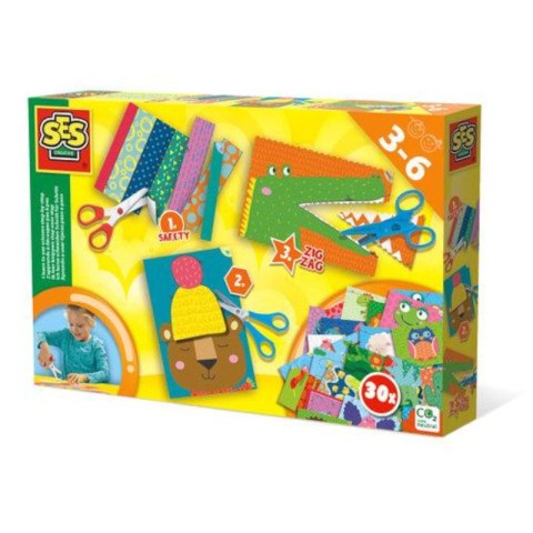 SES Creative Zestaw do nauki wycinania bezpieczne nożyczki