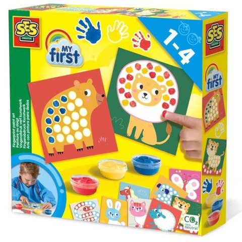 SES Creative Zestaw farb do malowania palcami dla dzieci