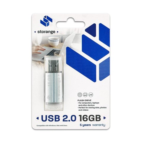 Storange pamięć 16 GB | Basic | USB 2.0 | silver