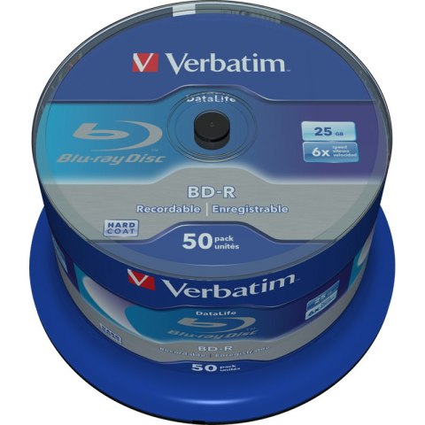 Verbatim BluRay BD-R SL | 25 GB | x6 | 50 szt.| DATALIFE