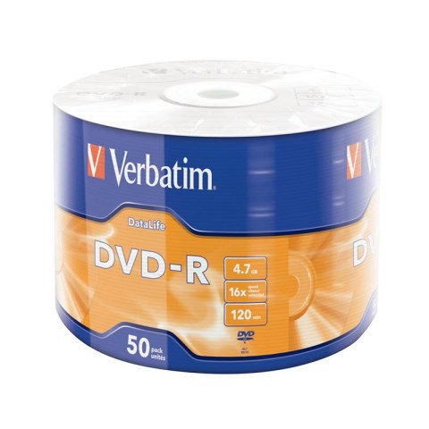 Verbatim DVD-R | 4.7GB | x16 | Surface 50 pack | matt silver