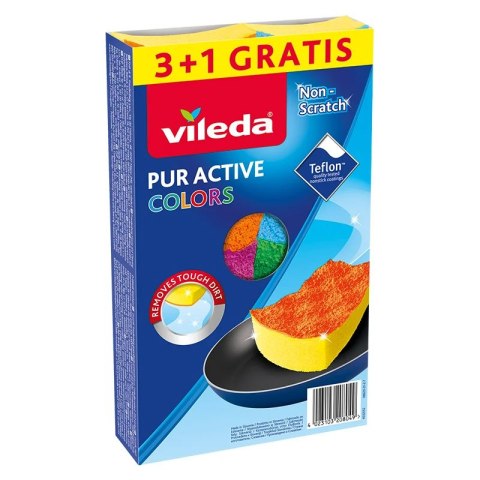 Vileda zmywak Vileda Pur Active Colors 4 szt. 169492