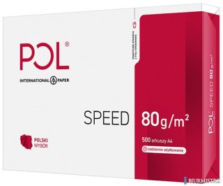 Papier ksero A4 POLSPEED 80g klasa białości C 153 karton 5 ryz