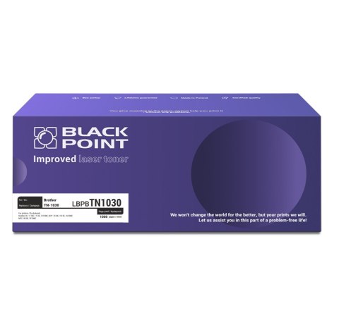 Black Point toner LBPBTN1030 zastępuje Brother TN-1030, 1000 stron