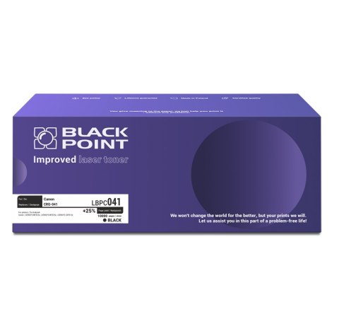 Black Point toner LBPC041 zastępuje Canon CRG-041, Black, 10000 stron.