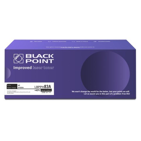 Black Point toner LBPPH83A zastępuje HP CF283A, 2150 stron