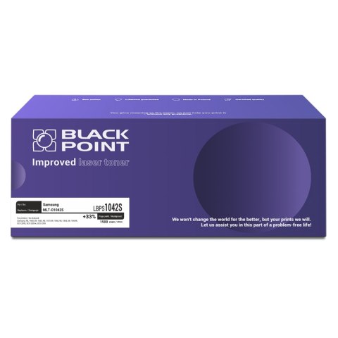 Black Point toner LBPS1042S zastępuje Samsung MLT-D1042S, 1500 stron