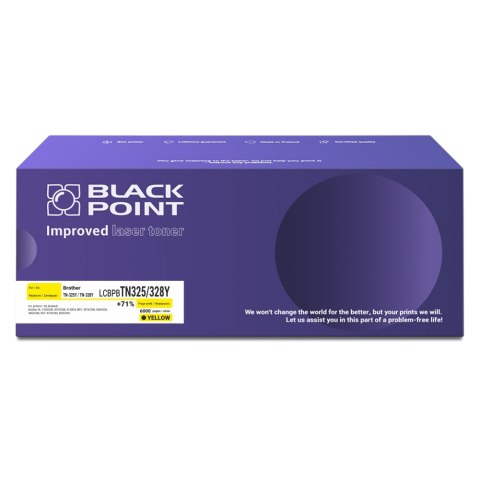 Black Point toner LCBPBTN325/328Y zastępuje Brother TN-325Y / TN-328Y, żółty