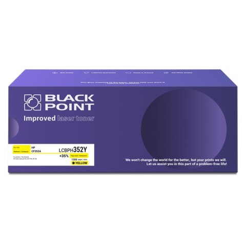 Black Point toner LCBPH352Y zastępuje HP CF352A, żółty