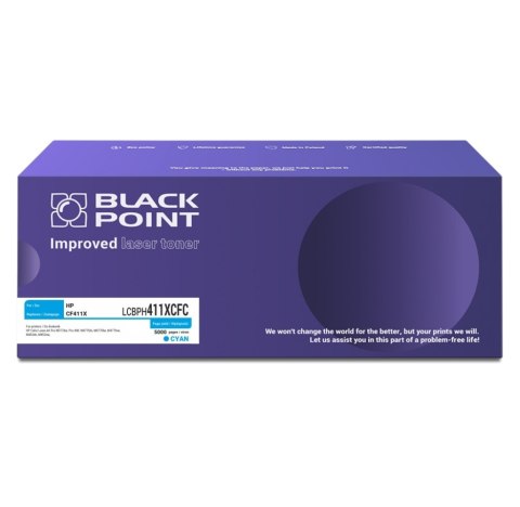 Black Point toner LCBPH411XCFC zastępuje HP CF411X, cyan