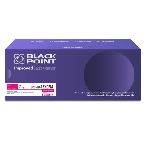 Black Point toner LCBPH413XCFM zastępuje HP CF413X, magenta