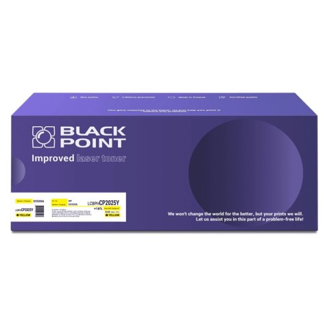 Black Point toner LCBPHCP2025Y zastępuje HP CC532A / CRG-718Y, żółty
