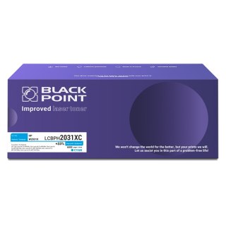 Toner Black Point LCBPH2031XC 
Zastępuje: HP W2031X 
Wydajność: 6000 stron 
Kolor: Cyan 
Chip OEM*