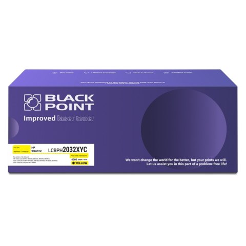Toner Black Point LCBPH2032XYC 
Zastępuje: HP W2032X 
Wydajność: 6000 stron 
Kolor: Yellow 
Chip NEW*