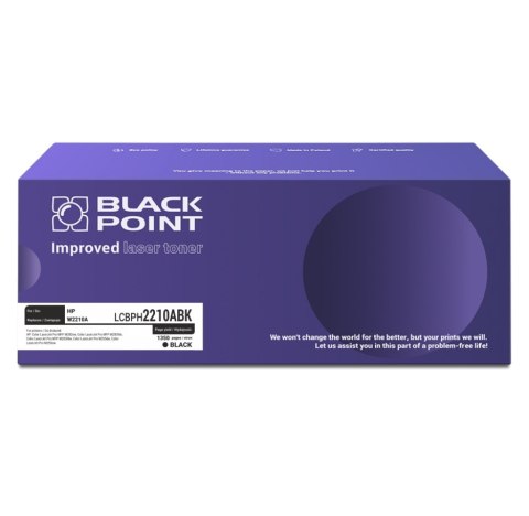 Toner Black Point LCBPH2210ABK 
Zastępuje: HP W2210A 
Wydajność: 1350 stron 
Kolor: Black 
Chip OEM*