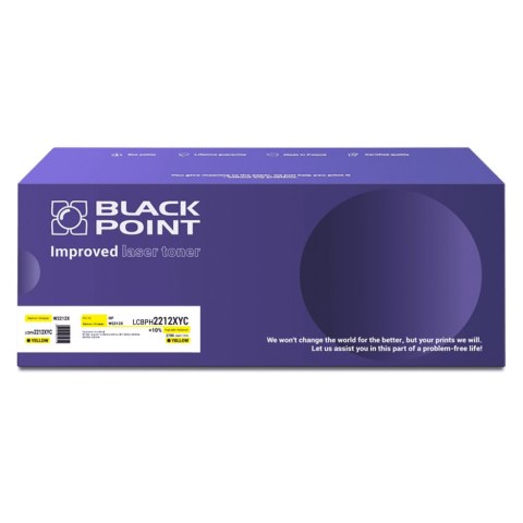 Toner Black Point LCBPH2212XYC 
Zastępuje: HP W2212X 
Wydajność: 2700 stron 
Kolor: Yellow 
Chip NEW*