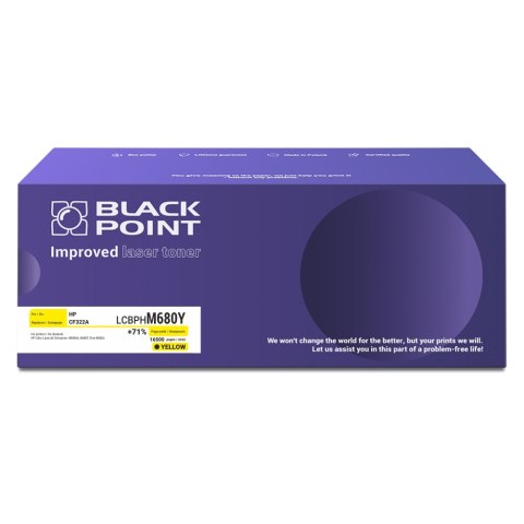 Toner laserowy Black Point LCBPHM680Y, zastępuje HP CF322A, 16500 str.