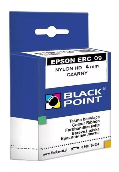 Black Point taśma barwiąca KBPE09 zastępuje Epson ERC 09 / HX 20 , czarna, 2 szt., 4 mm / 0,205 m