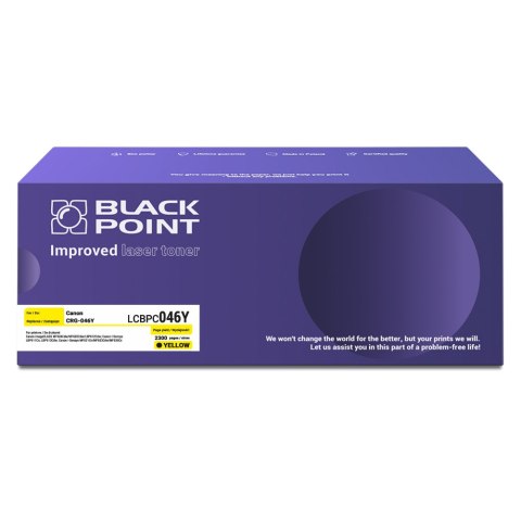 Black Point toner LCBPC046Y zastępuje Canon CRG-046Y yellow