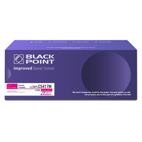 Black Point toner LCBPLCS417M zastępuje Lexmark 71B2HM0, czerwony