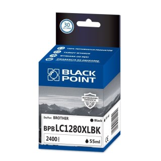 Black Point tusz BPBLC1280XLBK zastępuje Brother LC1280BK, czarny