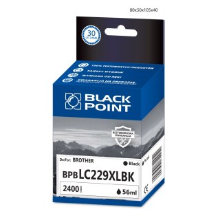 Black Point tusz BPBLC229XLBK zastępuje Brother LC-229XLBK, czarny