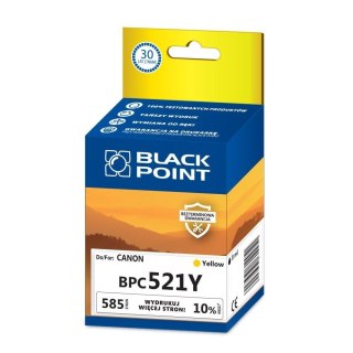 Black Point tusz BPC521Y zastępuje Canon CLI-521Y, żółty