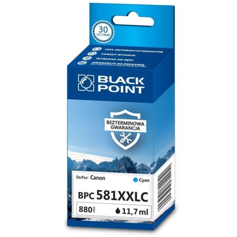 Black Point tusz BPC581XXLC zastępuje Canon CLI-581CXXL,Cyan