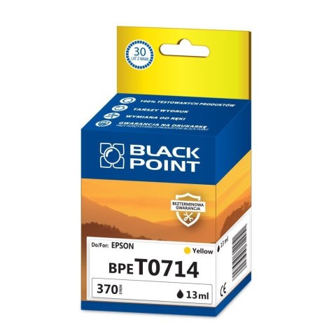 Black Point tusz BPET0714 zastępuje Epson T0714, żółty