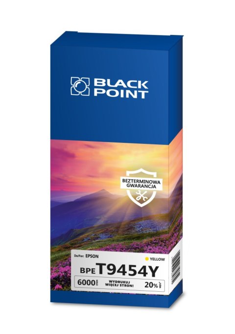 Black Point tusz BPET9454Y zastępuje Epson T9454, żółty