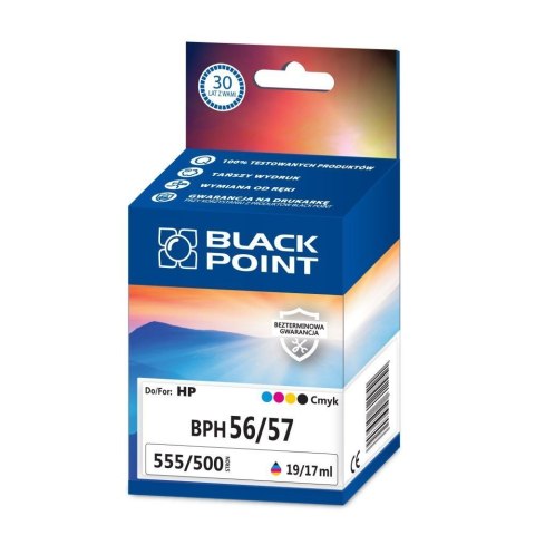 Black Point tusz BPH56/57 zastępuje HP SA342AE, DWUPAK (CMYK)
