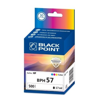 Black Point tusz BPH57 zastępuje HP C6657AE, trójkolorowy