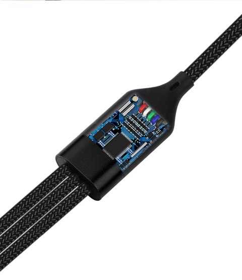 Kabel do ładowania TYPE-C/Lightning 2.4A/micro 3 w 2