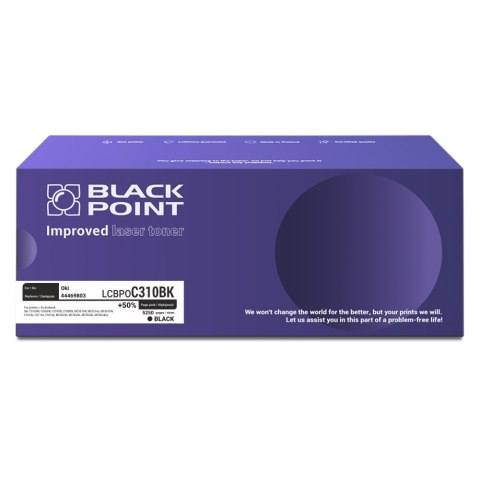 [LCBPOC310BK] Toner Black Point Color (Oki 44469803) black