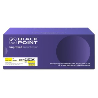Toner Black Point LCBPH2202XYC 
Zastępuje: HP W2202X 
Wydajność: 6300 stron 
Kolor: Yellow 
Chip NEW*