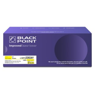 Toner Black Point LCBPH2202AY 
Zastępuje: HP W2202A 
Wydajność: 2600 stron 
Kolor: Yellow 
Chip OEM*